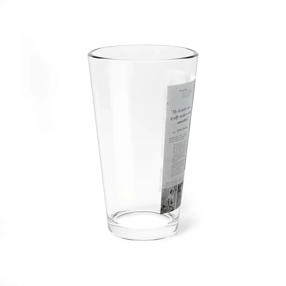Ruth Roman #93 - Soap Add (Vintage Female Icon) Pint Glass 16oz - Go Mug Yourself