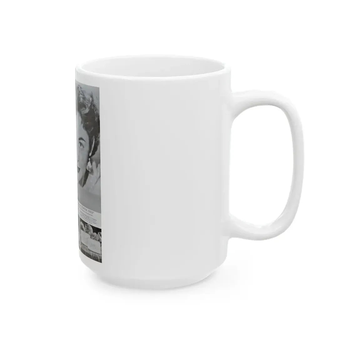 Ruth Roman #93 - Soap Add (Vintage Female Icon) White Coffee Mug - Go Mug Yourself