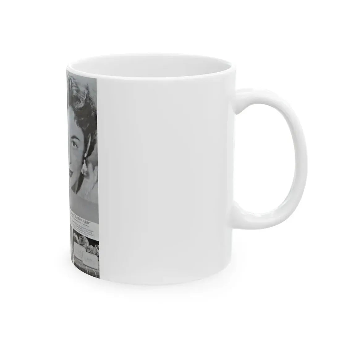 Ruth Roman #93 - Soap Add (Vintage Female Icon) White Coffee Mug - Go Mug Yourself