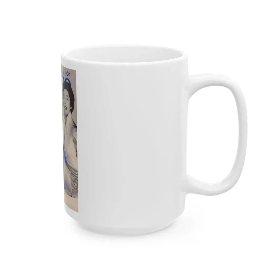 Ruth Roman #98 - Mag. Cover (Vintage Female Icon) White Coffee Mug - Go Mug Yourself