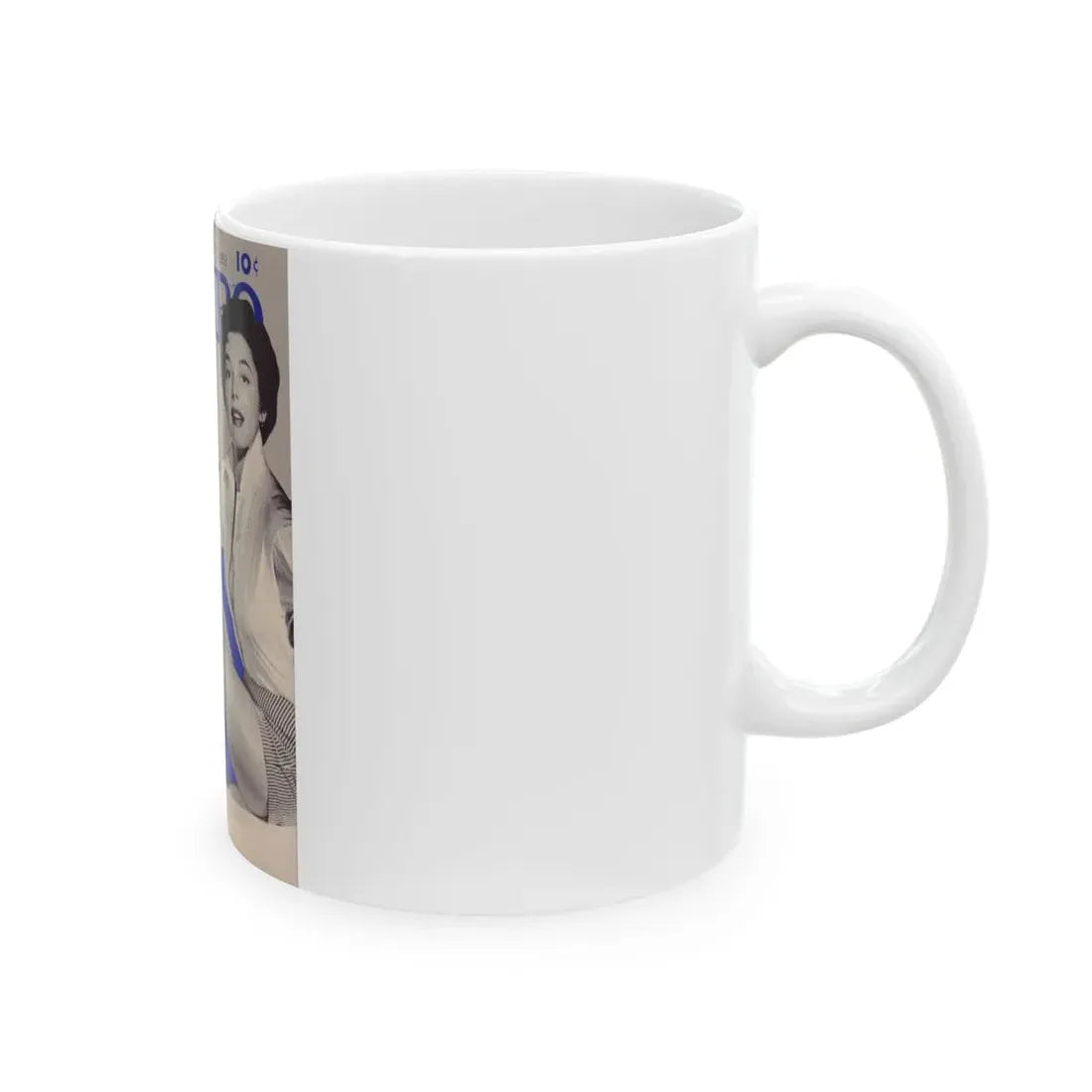 Ruth Roman #98 - Mag. Cover (Vintage Female Icon) White Coffee Mug - Go Mug Yourself