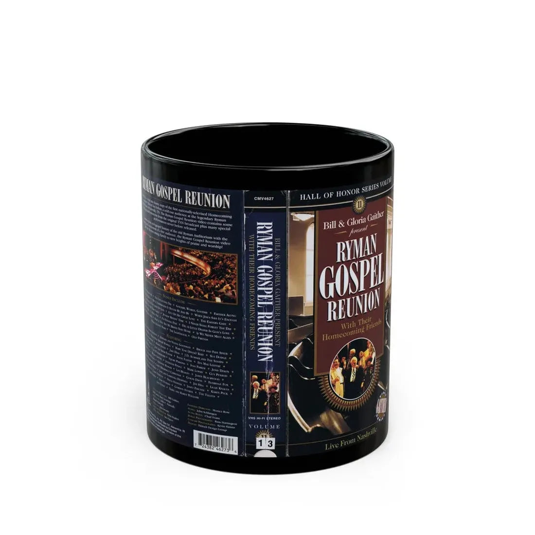RYMAN GOSPEL REUNION (VHS COVER) - Black Coffee Mug 11oz - Go Mug Yourself