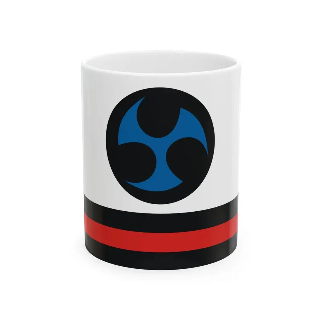 Ryukyu Islands flag until 1875 bordered (Japan) White Coffee Mug 11oz - Go Mug Yourself