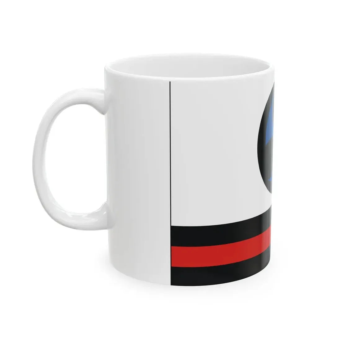 Ryukyu Islands flag until 1875 bordered (Japan) White Coffee Mug - Go Mug Yourself