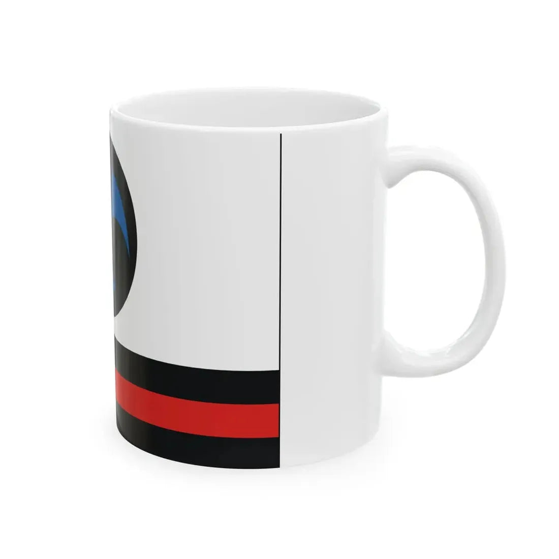 Ryukyu Islands flag until 1875 bordered (Japan) White Coffee Mug - Go Mug Yourself