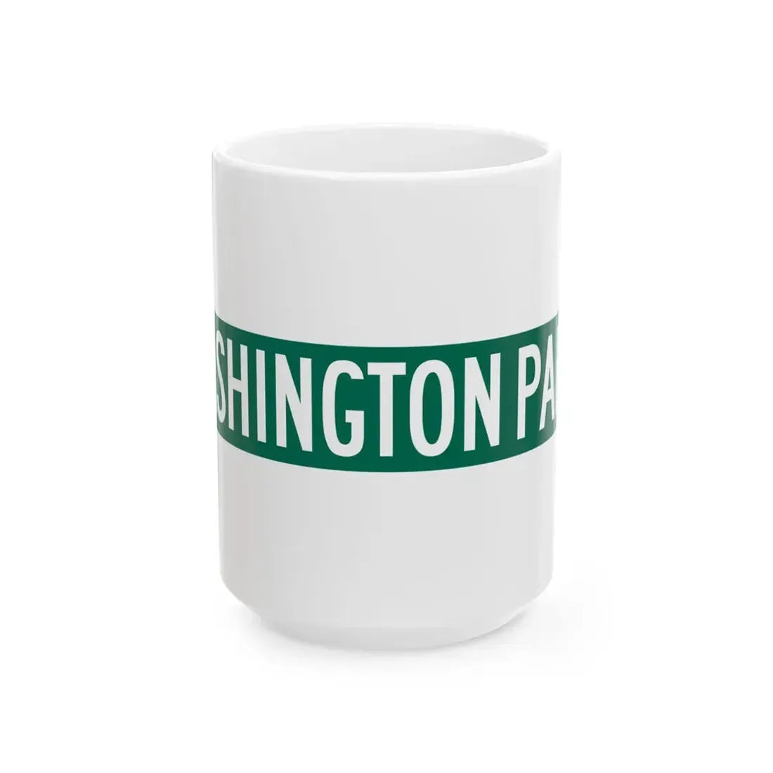 S Washington Park Ct Chicago (Illinois) (Road Sign) White Coffee Mug 15oz - Go Mug Yourself