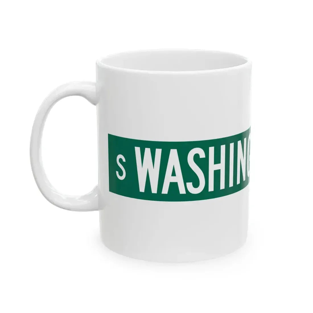 S Washington Park Ct Chicago (Illinois) (Road Sign) White Coffee Mug - Go Mug Yourself
