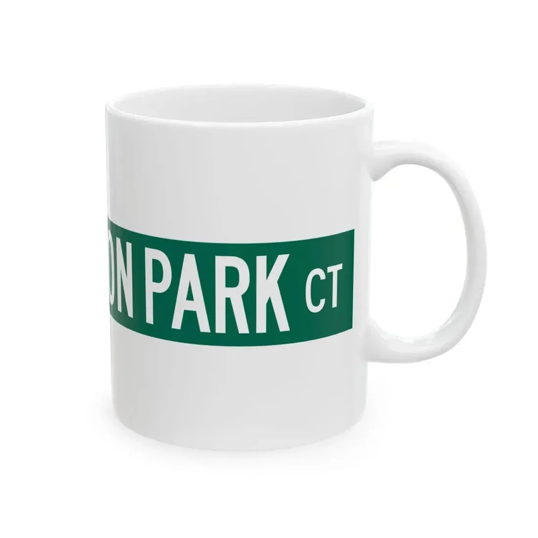 S Washington Park Ct Chicago (Illinois) (Road Sign) White Coffee Mug - Go Mug Yourself