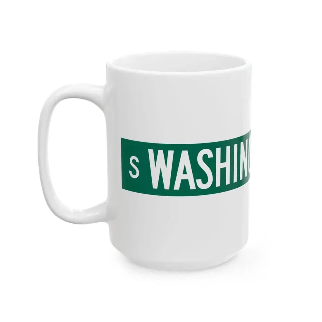 S Washington Park Ct Chicago (Illinois) (Road Sign) White Coffee Mug - Go Mug Yourself