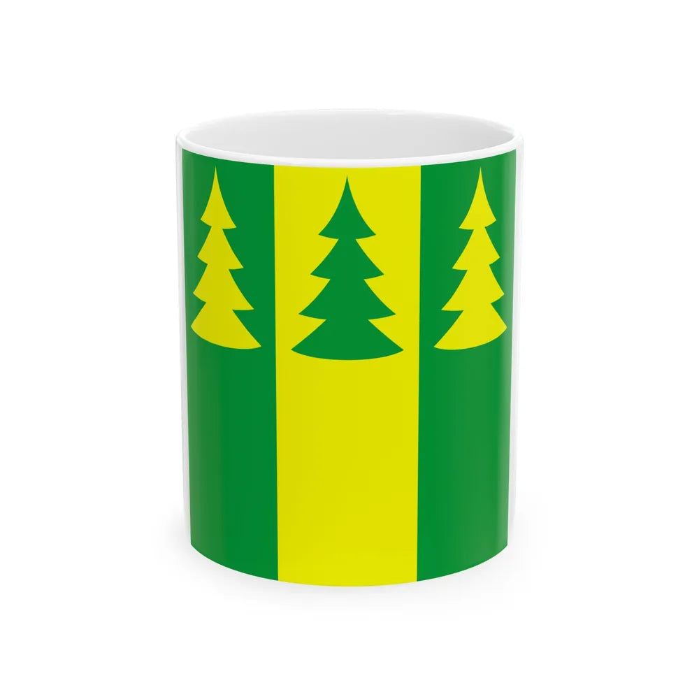 Saarde valla lipp (Estonia) White Coffee Mug 11oz - Go Mug Yourself