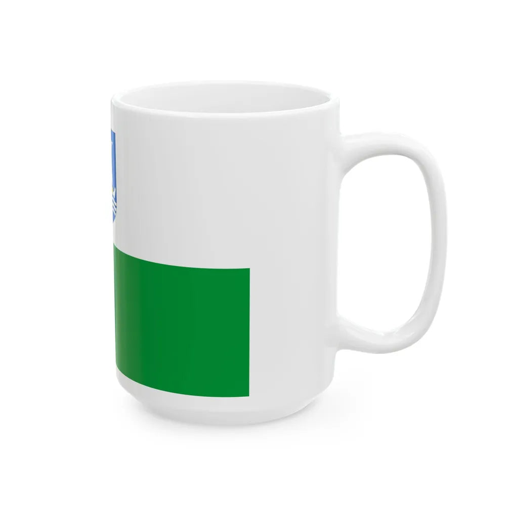 Saaremaa lipp (Estonia) White Coffee Mug - Go Mug Yourself