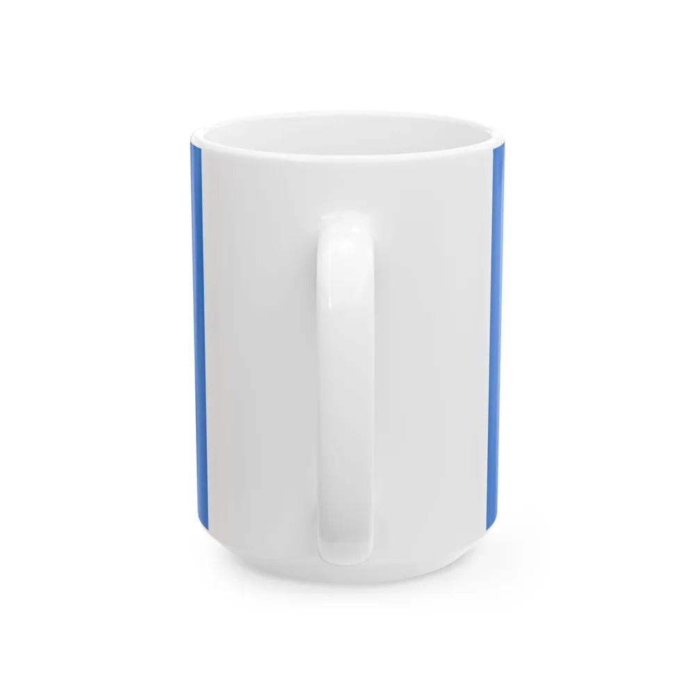 Saaremaa vald lipp (Estonia) White Coffee Mug - Go Mug Yourself