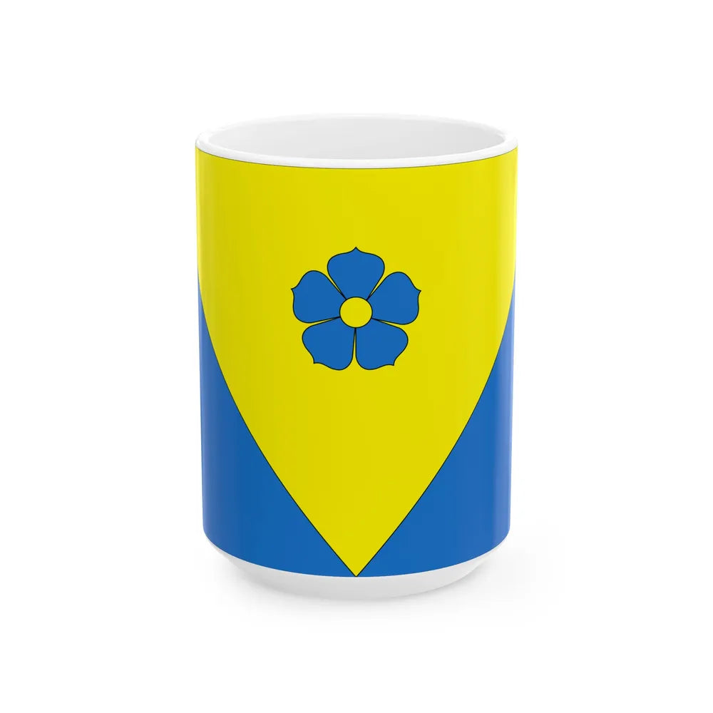 Saarepeedi-valla-lipp (Estonia) White Coffee Mug 15oz - Go Mug Yourself