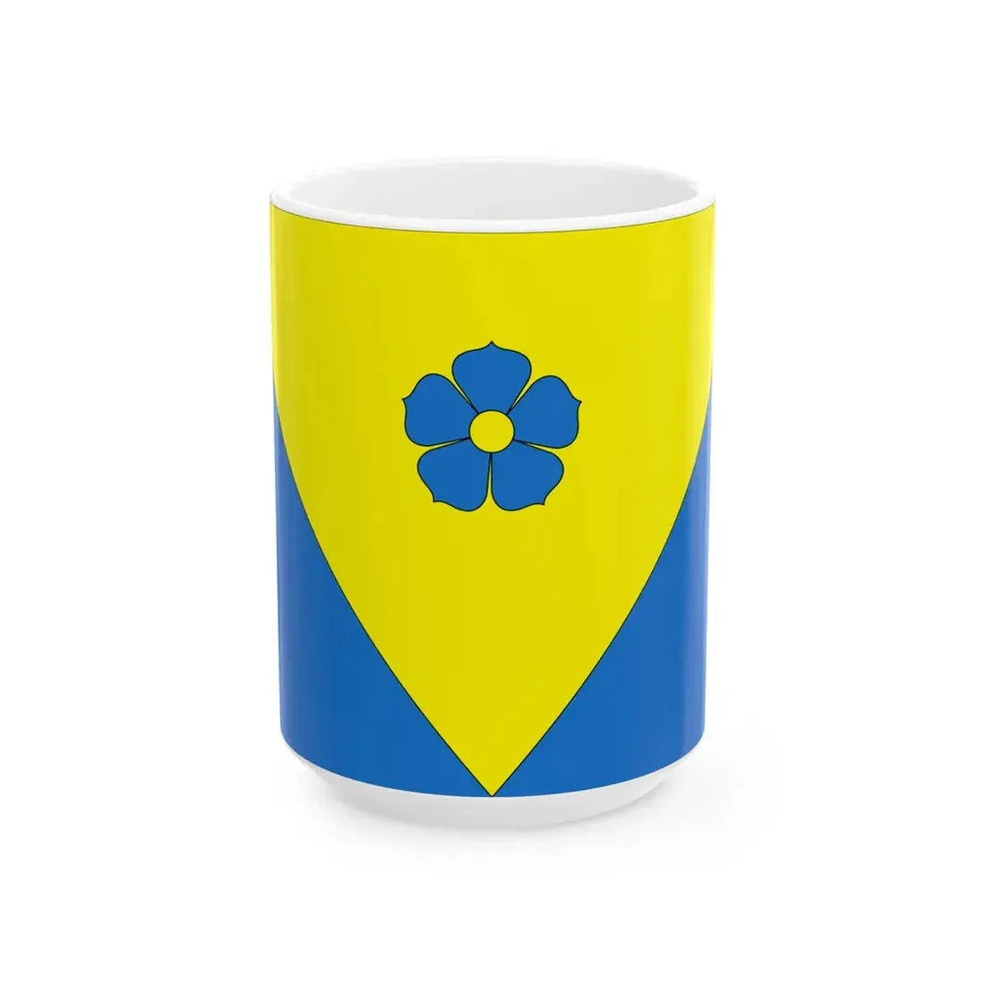 Saarepeedi-valla-lipp (Estonia) White Coffee Mug 15oz - Go Mug Yourself