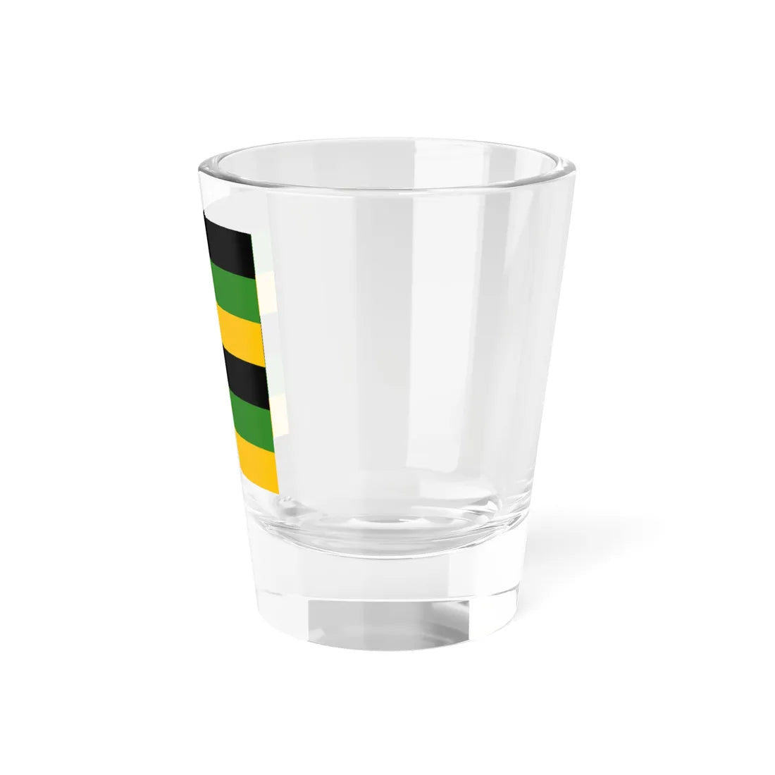 Sachsen-Weimar Infantry Flag 17th century 6 stripes (Germany) Shot Glass 1.5oz - Go Mug Yourself