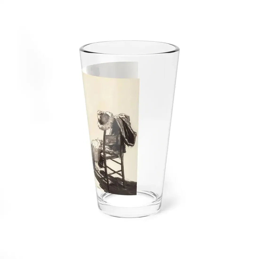 Sad Santa (Magazine Illustration) Pint Glass 16oz - Go Mug Yourself
