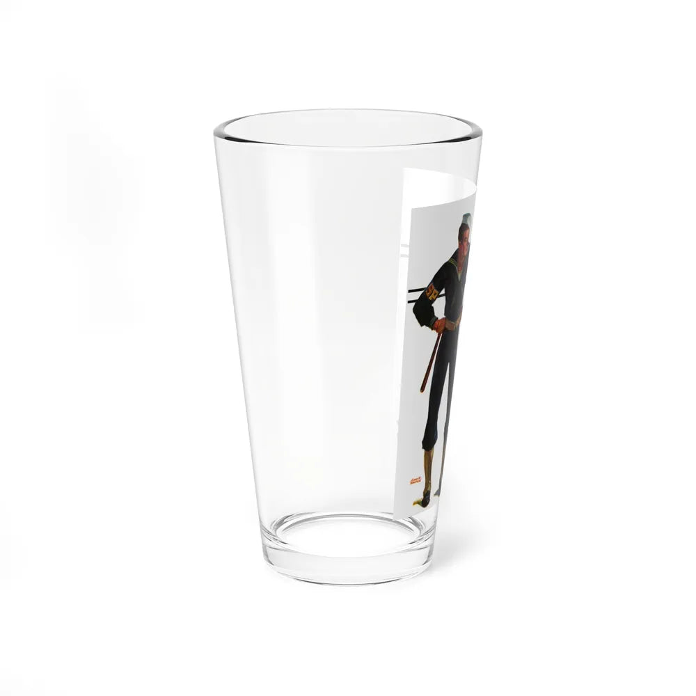 Sailors and Cones, The Saturday Evening Post cover, July 24th, 1937 (Magazine Illustration) Pint Glass 16oz - Go Mug Yourself