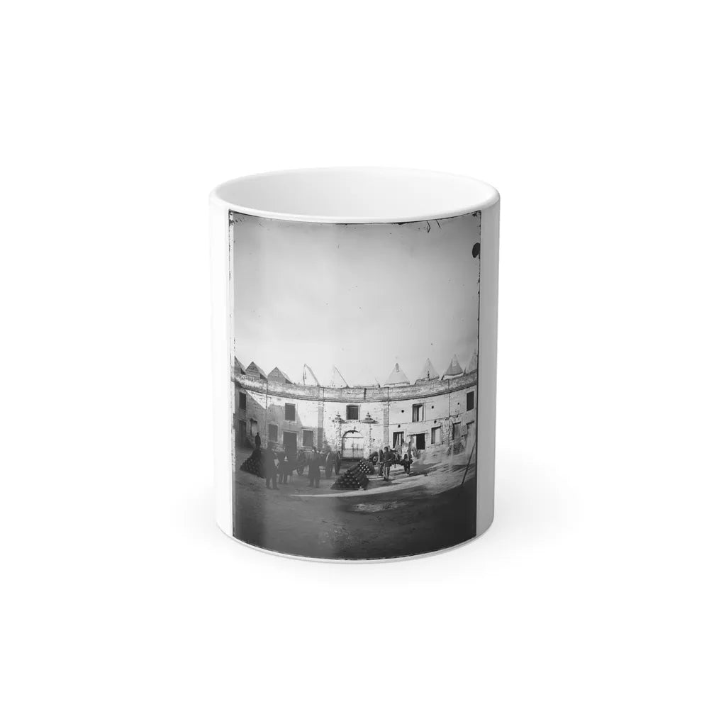Saint Augustine, Fla. Artillery Inside Fort Marion; Tents on Rampart (U.S. Civil War) Color Changing Coffee Mug 11oz-11oz-Go Mug Yourself