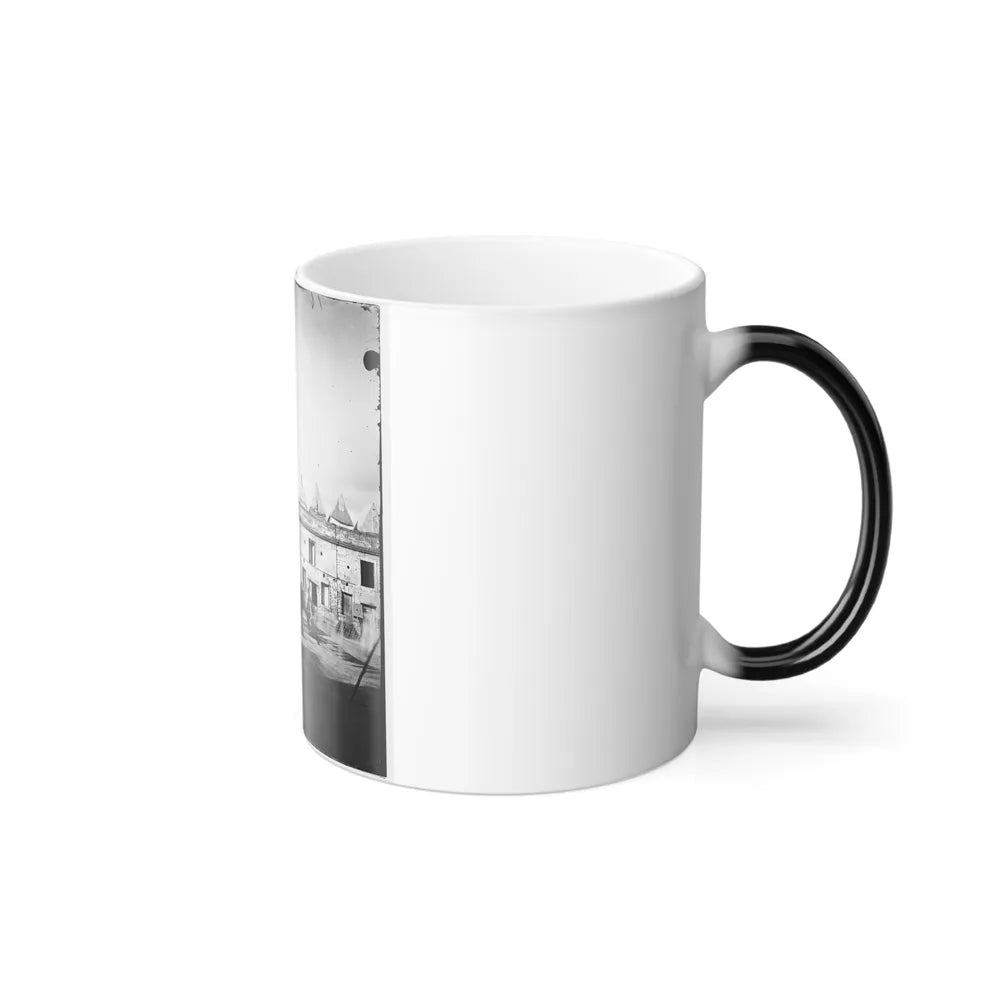 Saint Augustine, Fla. Artillery Inside Fort Marion; Tents on Rampart (U.S. Civil War) Color Changing Coffee Mug 11oz-Go Mug Yourself