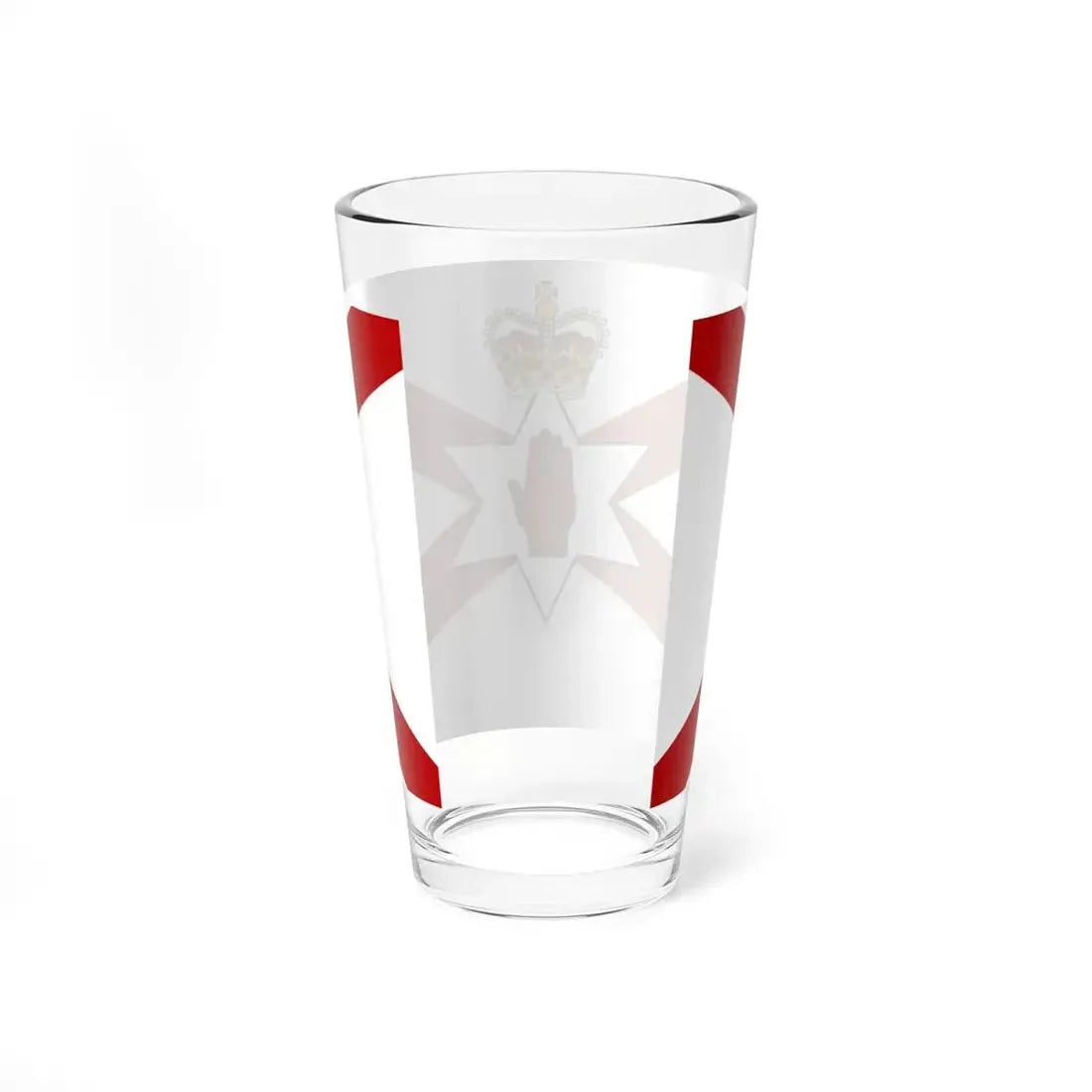 Saint Patricks flag for Northern Ireland crowned (Ireland) Pint Glass 16oz - Go Mug Yourself