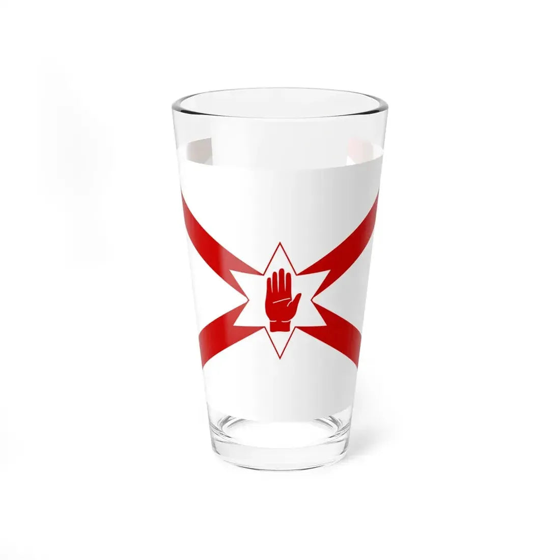 Saint Patricks flag for Northern Ireland (Ireland) Pint Glass 16oz 16oz - Go Mug Yourself