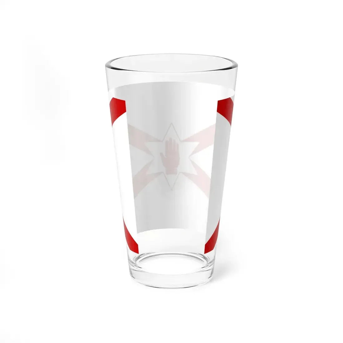 Saint Patricks flag for Northern Ireland (Ireland) Pint Glass 16oz - Go Mug Yourself