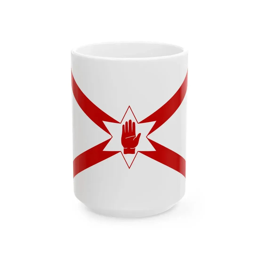 Saint Patricks flag for Northern Ireland (Ireland) White Coffee Mug 15oz - Go Mug Yourself