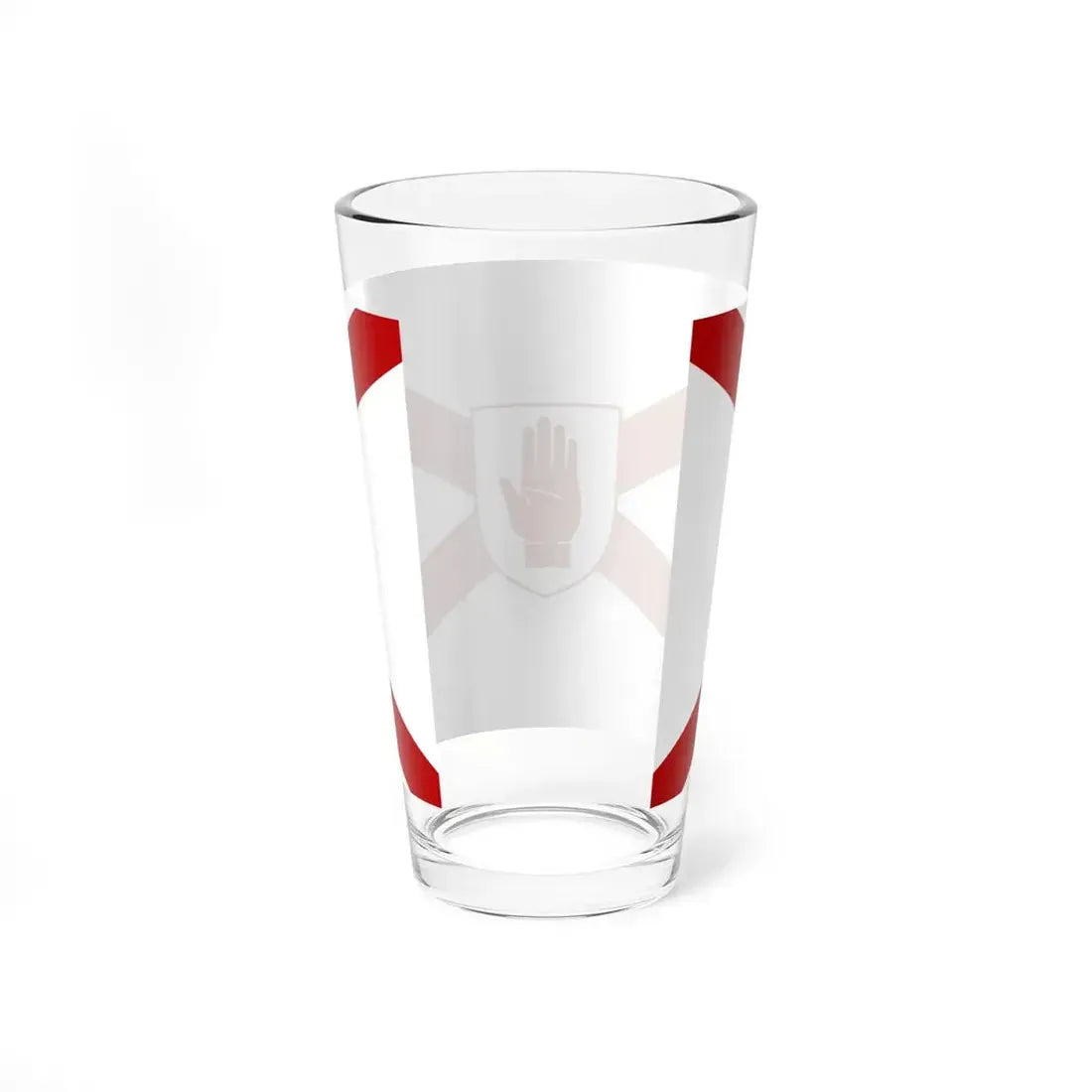 Saint Patricks flag for Northern Ireland shield (Ireland) Pint Glass 16oz - Go Mug Yourself