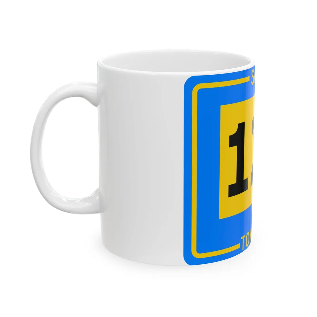 Salem Township Route 120 Tuscarawas County Ohio (Ohio) (Road Sign) White Coffee Mug - Go Mug Yourself