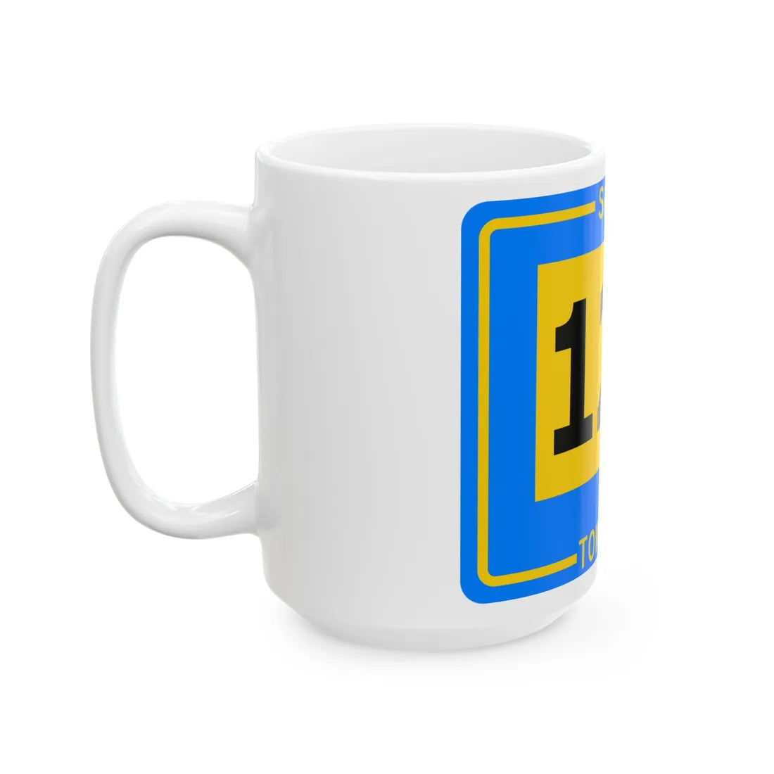 Salem Township Route 120 Tuscarawas County Ohio (Ohio) (Road Sign) White Coffee Mug - Go Mug Yourself