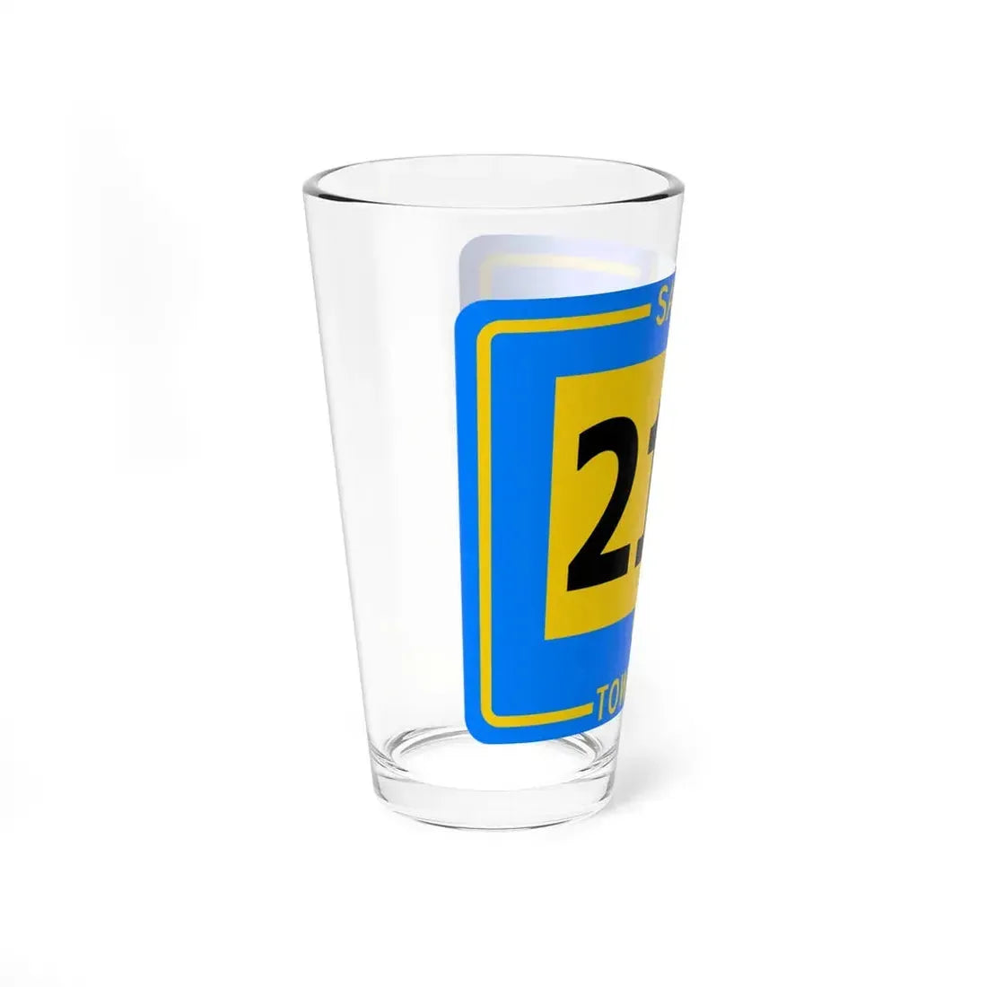 Salem Township Route 218 Tuscarawas County Ohio (Ohio) (Road Sign) Pint Glss 16oz - Go Mug Yourself