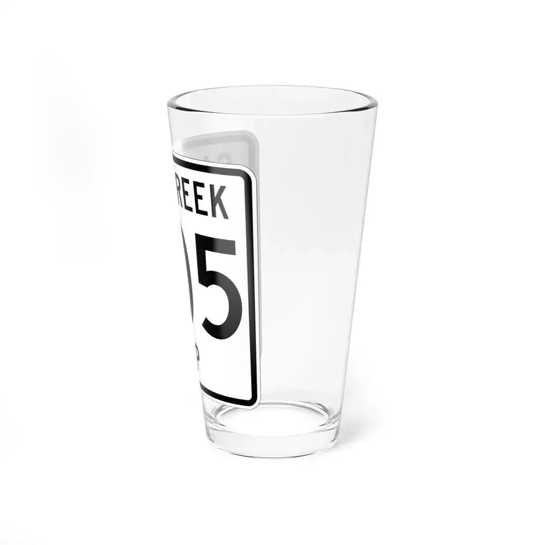 Salt Creek Township Route 605 Holmes County Ohio (Ohio) (Road Sign) Pint Glass 16oz - Go Mug Yourself