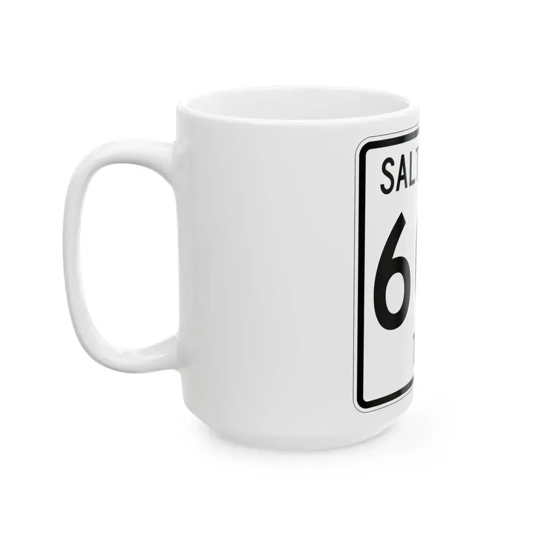 Salt Creek Township Route 605 Holmes County Ohio (Ohio) (Road Sign) White Coffee Mug - Go Mug Yourself