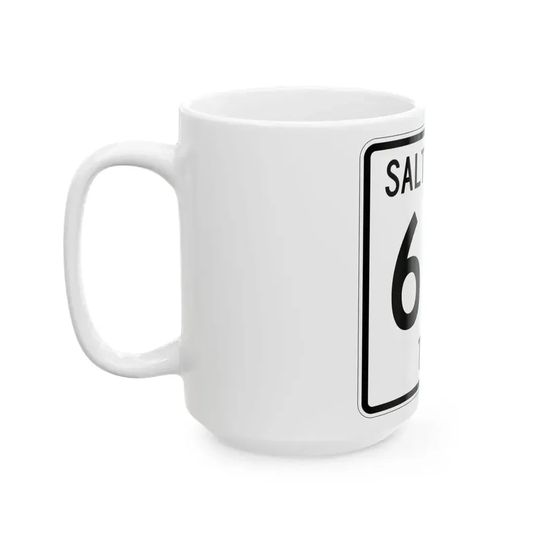 Salt Creek Township Route 616 Holmes County Ohio (Ohio) (Road Sign) White Coffee Mug - Go Mug Yourself