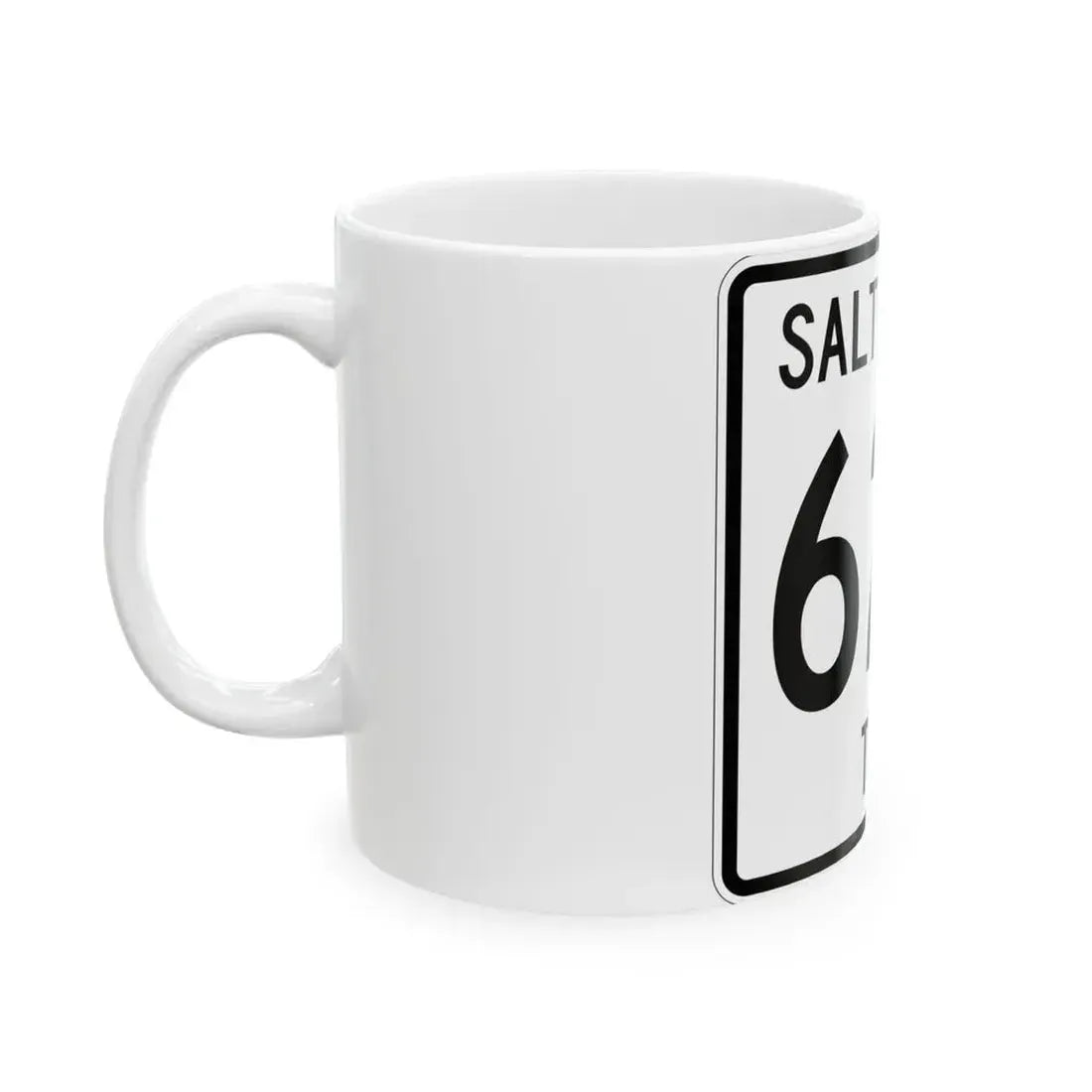 Salt Creek Township Route 628 Holmes County Ohio (Ohio) (Road Sign) White Coffee Mug - Go Mug Yourself