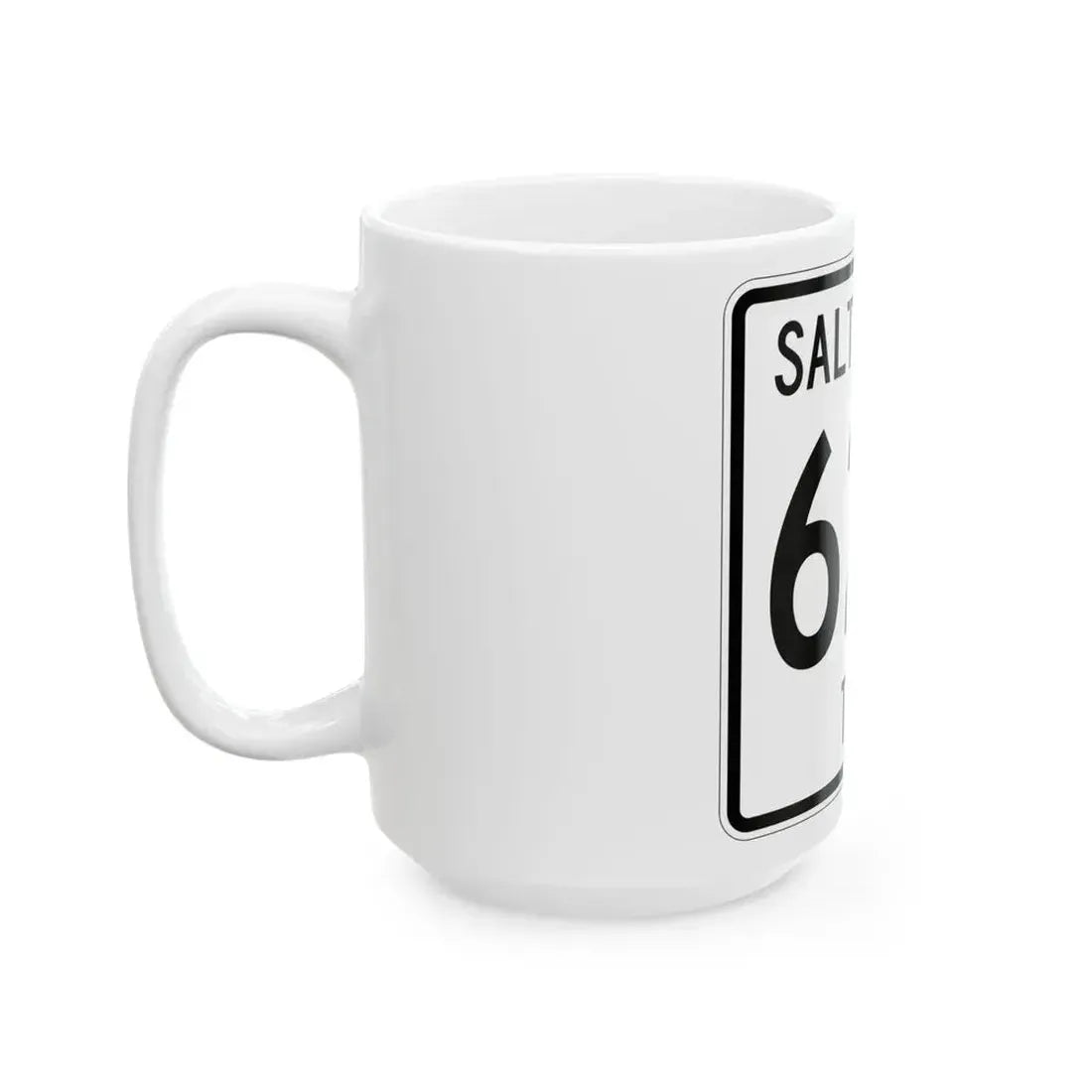 Salt Creek Township Route 629 Holmes County Ohio (Ohio) (Road Sign) White Coffee Mug - Go Mug Yourself