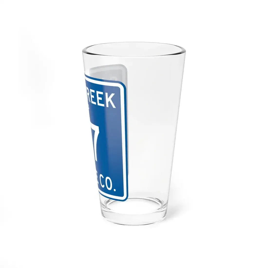 Salt Creek Township Route 77 Wayne County Ohio (Ohio) (Road Sign) Pint Glss 16oz - Go Mug Yourself