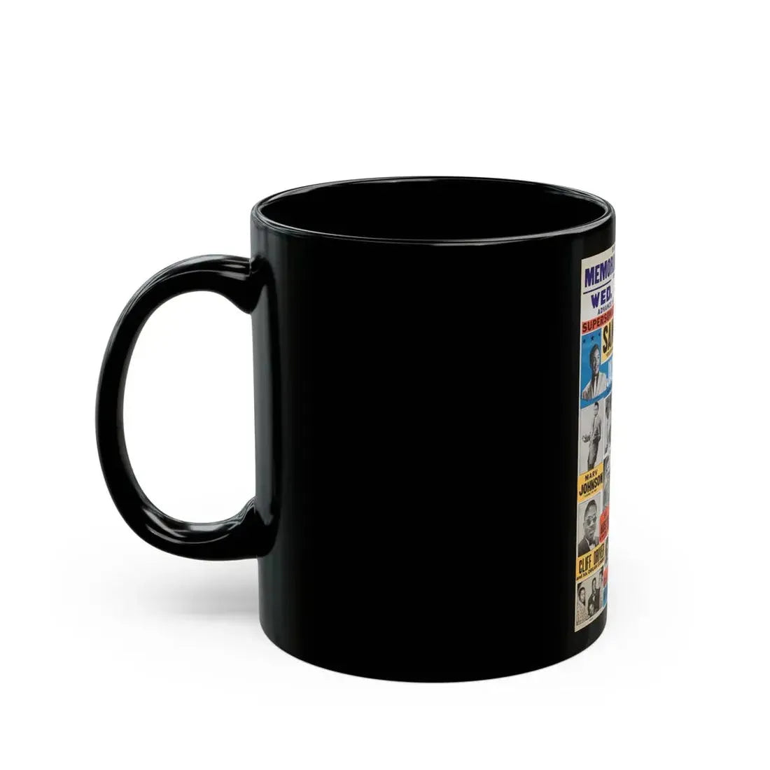 Sam Cooke 1959 (Music Poster) Black Coffee Mug - Go Mug Yourself