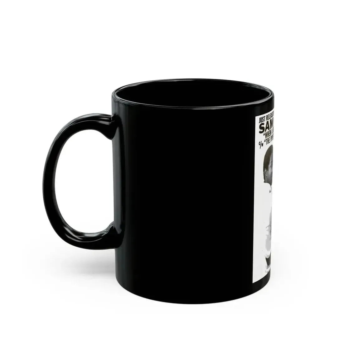 Sam Cooke 1965 (Music Poster) Black Coffee Mug - Go Mug Yourself