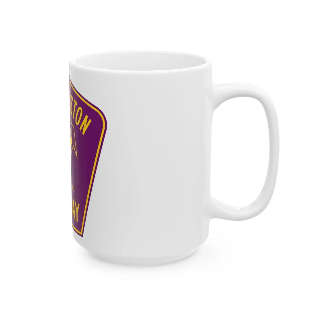 Sam Houston Tollway (Texas) (Road Sign) White Coffee Mug - Go Mug Yourself