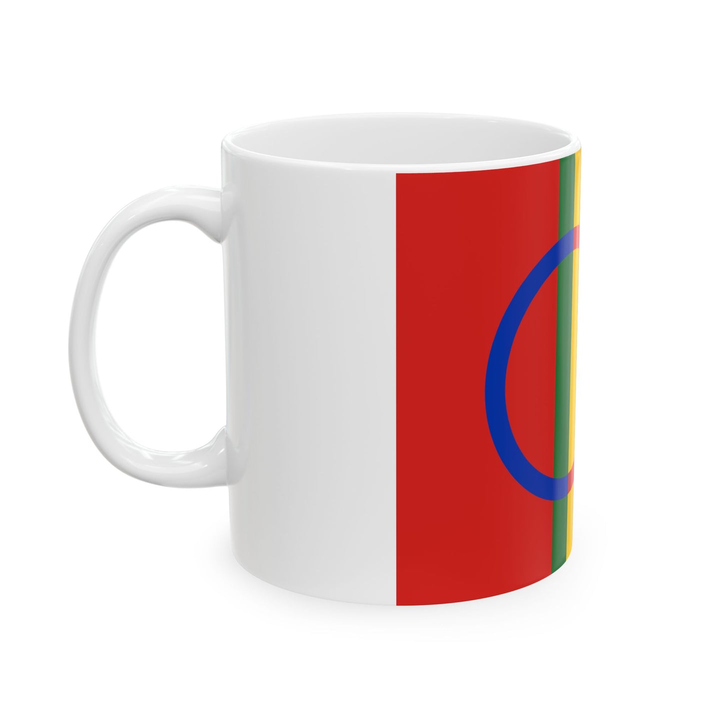 Sami flag (Finland) White Coffee Mug-Go Mug Yourself