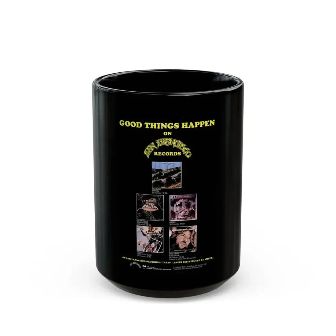 San Francisco Records (Music Poster) Black Coffee Mug 15oz - Go Mug Yourself
