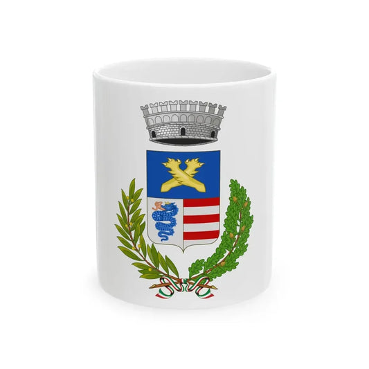 San Zenone al Lambro-Bandiera (Italy) White Coffee Mug 11oz - Go Mug Yourself