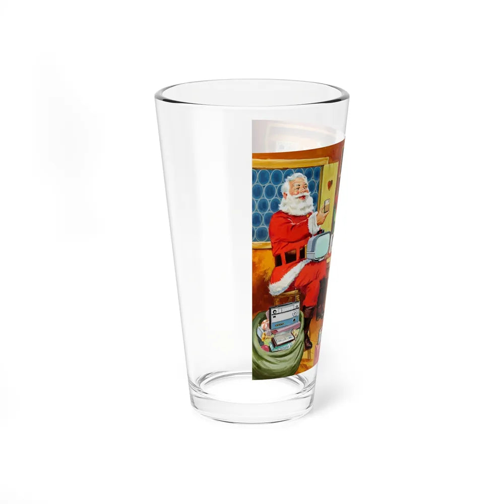 Santa's Helpers, Sony Electronics ad illustration (Magazine Illustration) Pint Glass 16oz - Go Mug Yourself