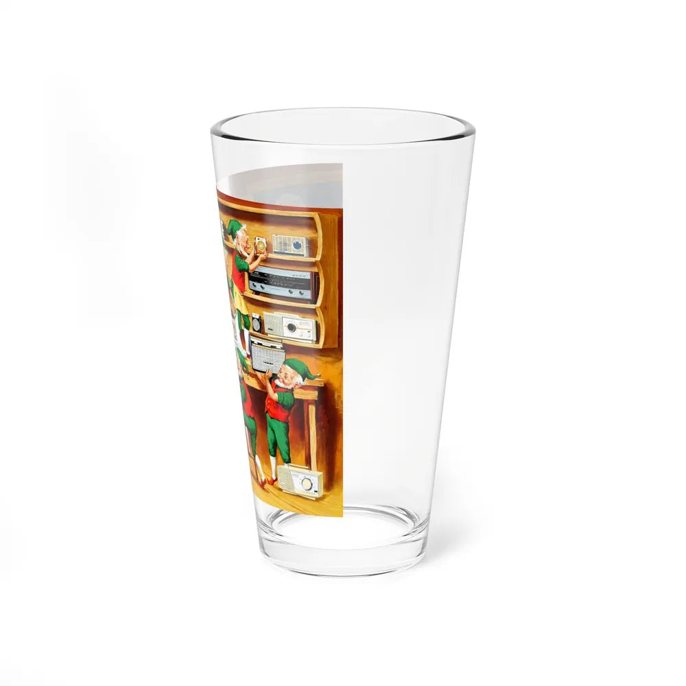 Santa's Helpers, Sony Electronics ad illustration (Magazine Illustration) Pint Glass 16oz - Go Mug Yourself