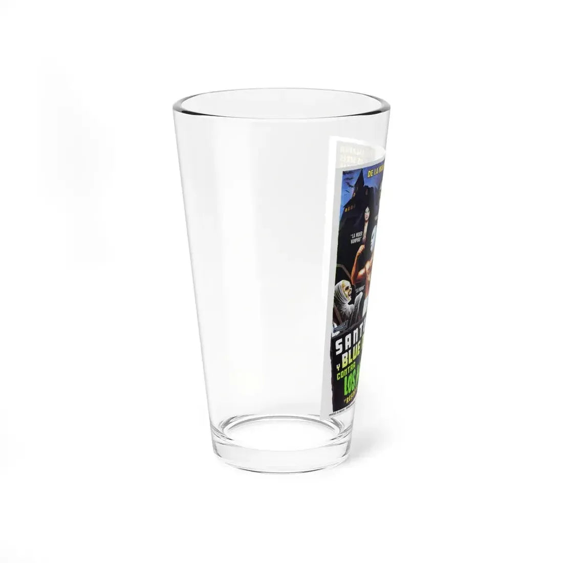 SANTO AND BLUE DEMON VS THE MONSTERS 1970 Movie Poster - Pint Glass 16oz - Go Mug Yourself