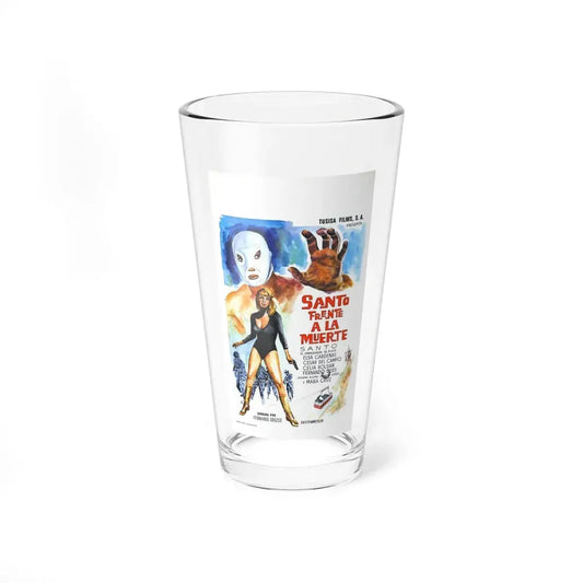 SANTO FACES DEATH 1969 Movie Poster - Pint Glass 16oz 16oz - Go Mug Yourself