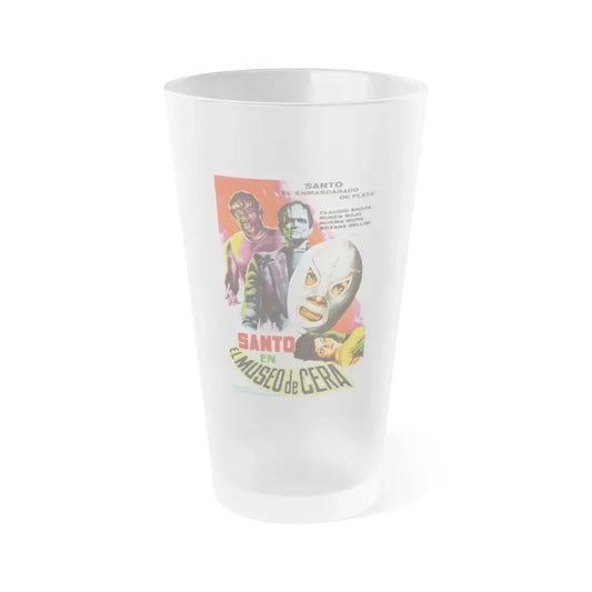 SANTO IN THE WAX MUSEUM (2) 1963 Movie Poster - Frosted Pint Glass 16oz 16oz Frosted - Go Mug Yourself