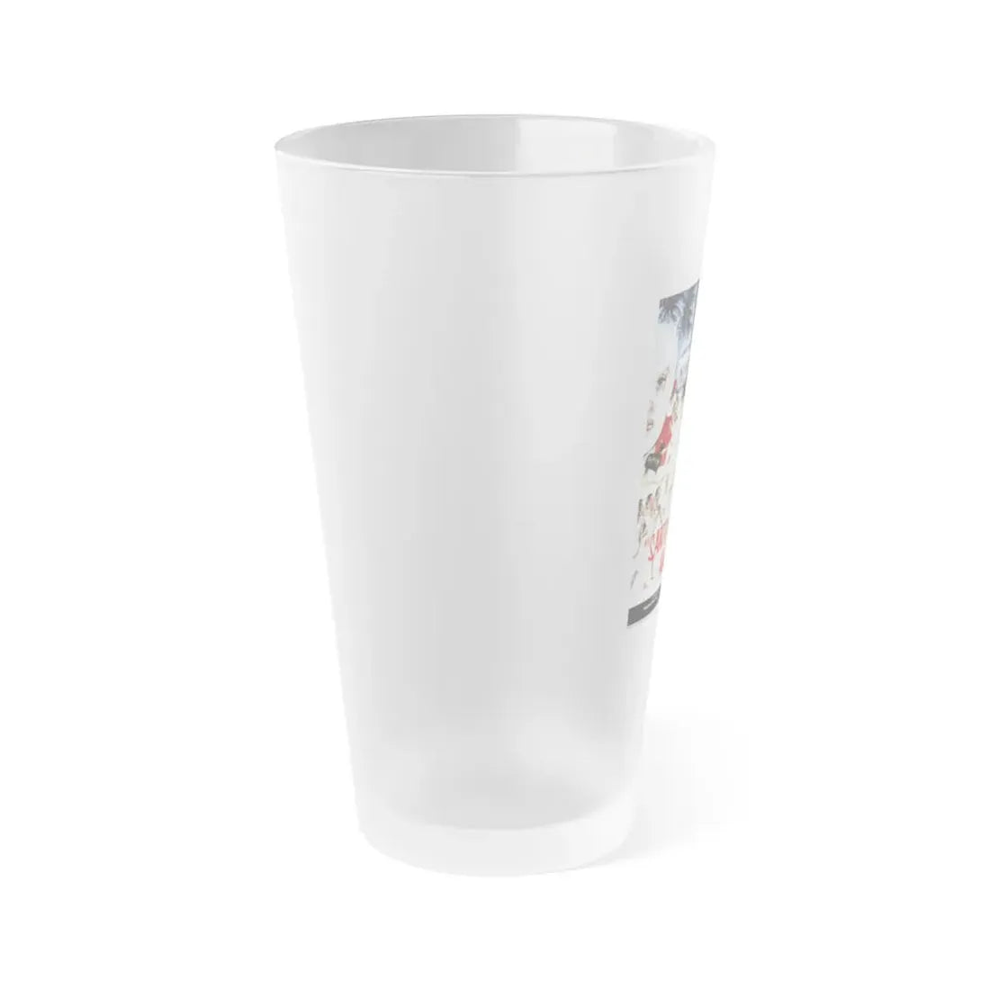 SANTO VS BLACK MAGIC WOMAN 1973 Movie Poster - Frosted Pint Glass 16oz - Go Mug Yourself