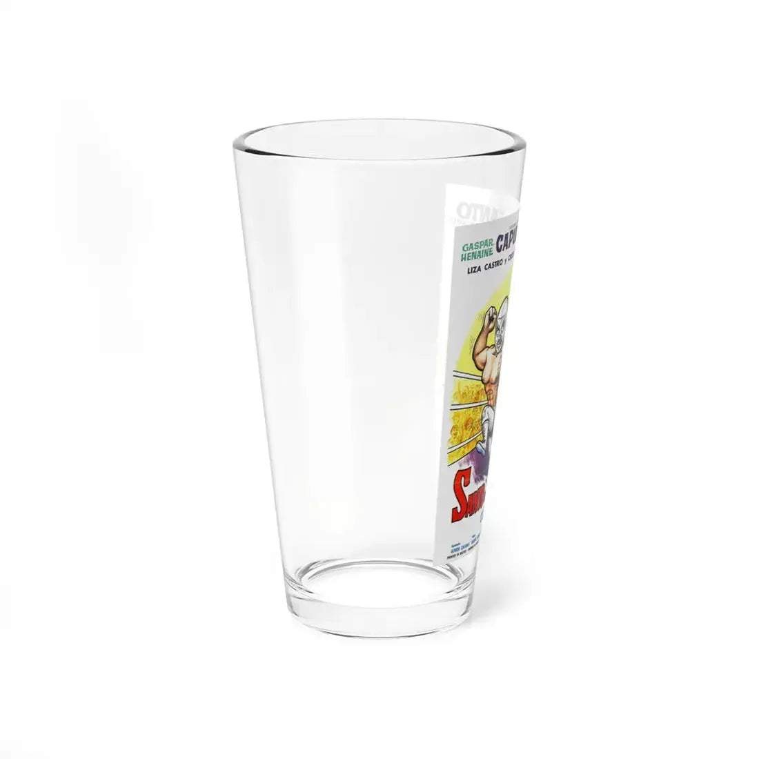 SANTO VS CAPULINA 1969 Movie Poster - Pint Glass 16oz - Go Mug Yourself